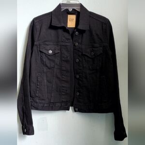 GAP Icon Black Denim Jacket